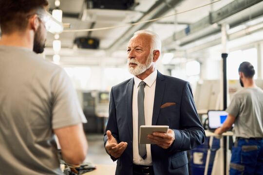Manager im Gespräch